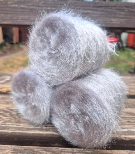 Włóczka fantazyjna Frise Silk Glass Srebrny Popiel