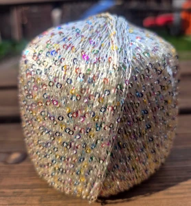 Włóczka,kulka cekinowa Ekrii