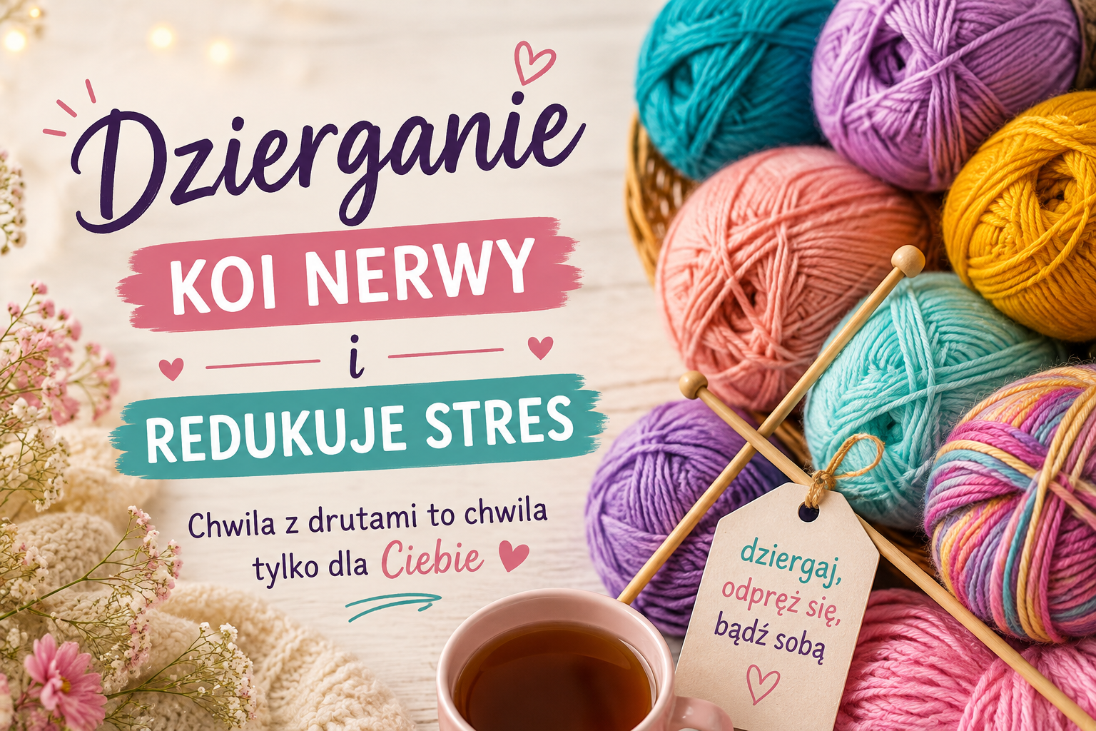 Dzierganiena drutach złagodzi Twój sres